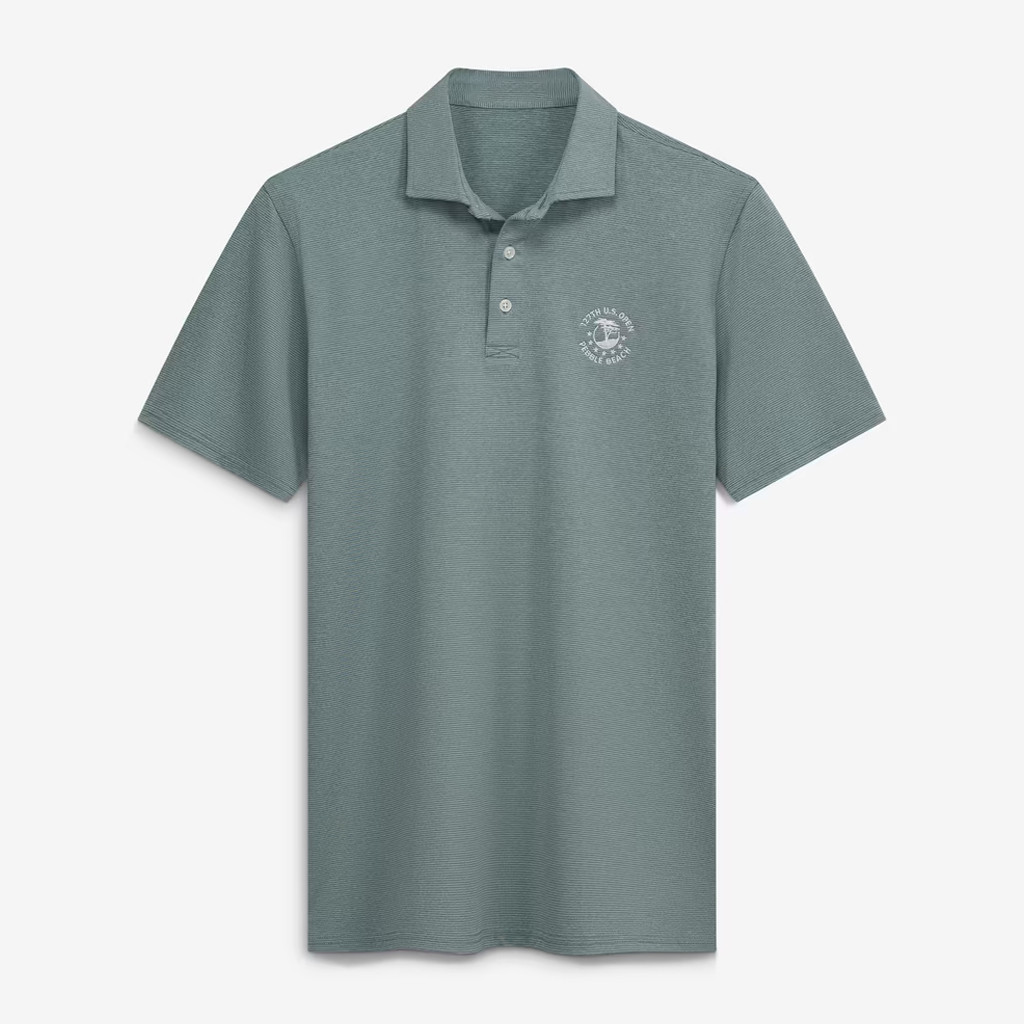 US Open Merch 2027 127th US Open Pebble Beach Holderness And Bourne Green Holland Polo Shirt