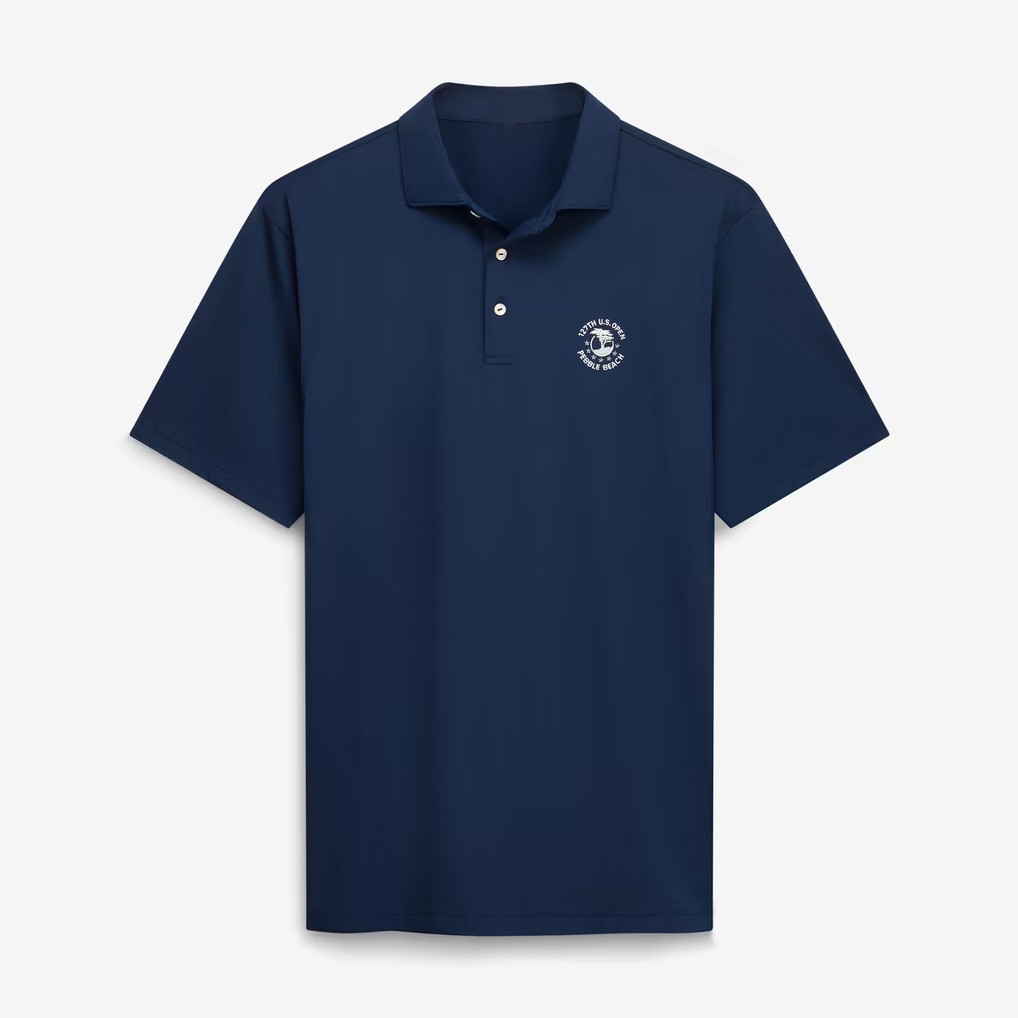 US Open Merch 2027 127th US Open Peter Millar Navy Polo Shirt Good Gifts For Golfers