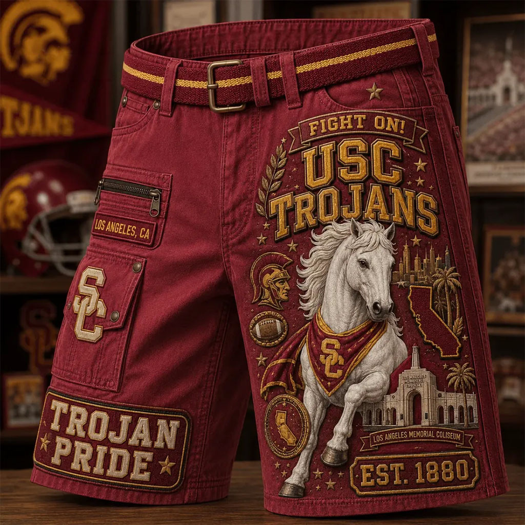 USC Trojans Red Mascot Shorts Trojan Pride Shorts USC Trojans Merch Gift For Football Lovers USC Trojans Red Mascot Shorts Trojan Pride Shorts USC Trojans Merch Gift For Football Lovers