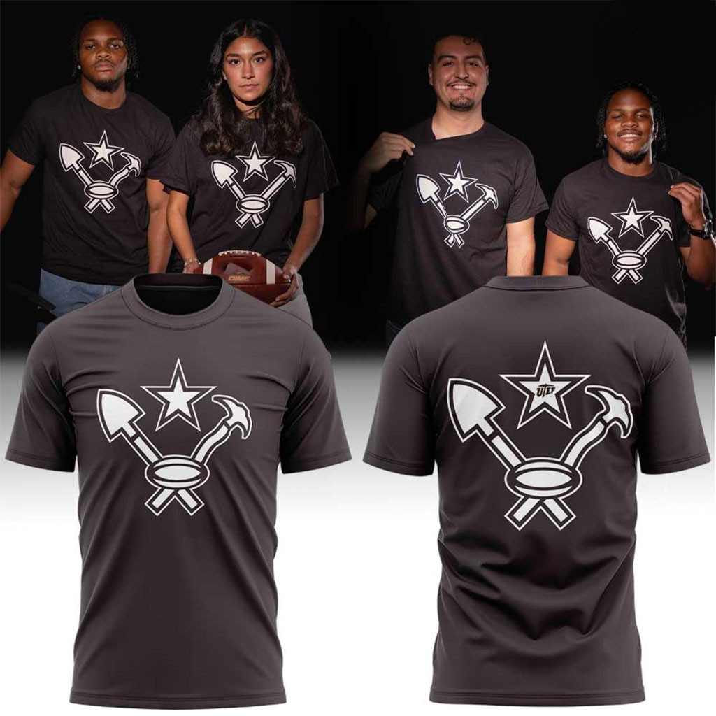 UTEP Miners Football Heritage Night Dark Charcoal T-Shirt UTEP Miners Merch Football Fan Gifts