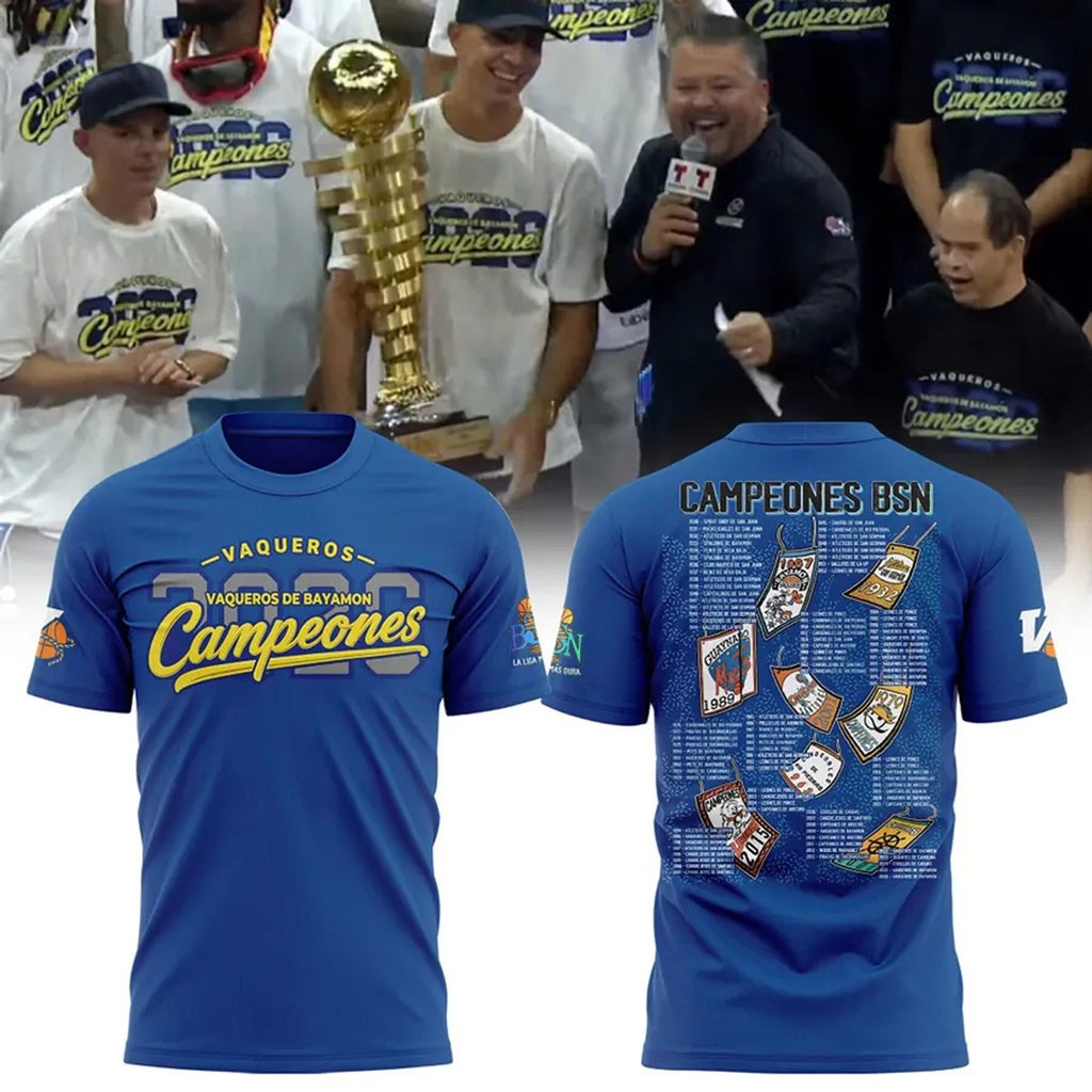 Vaqueros de Bayamon 2026 Campeones BSN Shirt Puerto Rico Basketball Championship Shirt Gifts