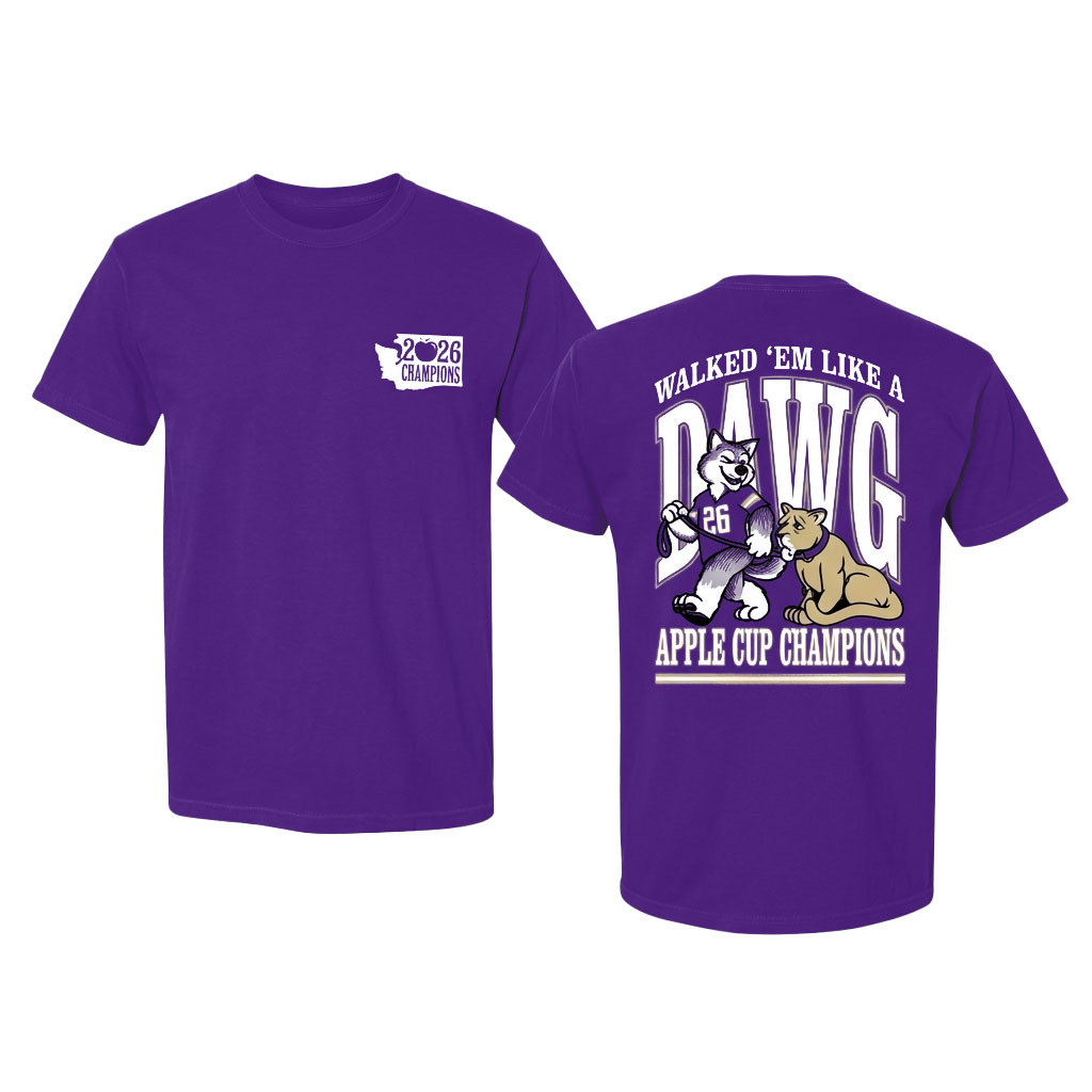 Walked 'Em Like A Dawg Apple Cup 2026 Champions Shirt Washington Huskies Merch Fan Gifts Walked 'Em Like A Dawg Apple Cup 2026 Champions Shirt Washington Huskies Merch Fan Gifts