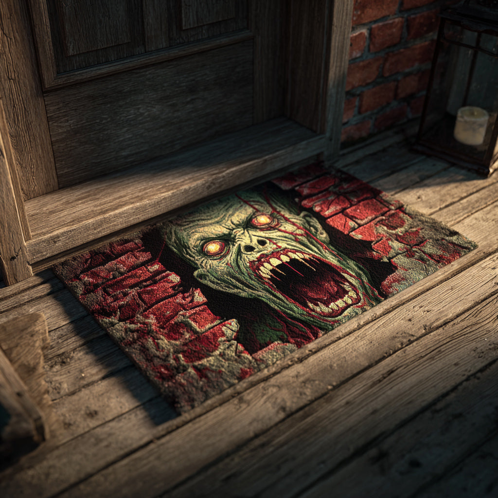 Wall Zombie Break Doormat Halloween Ghost Doormat Scary Home Decor Halloween Gifts