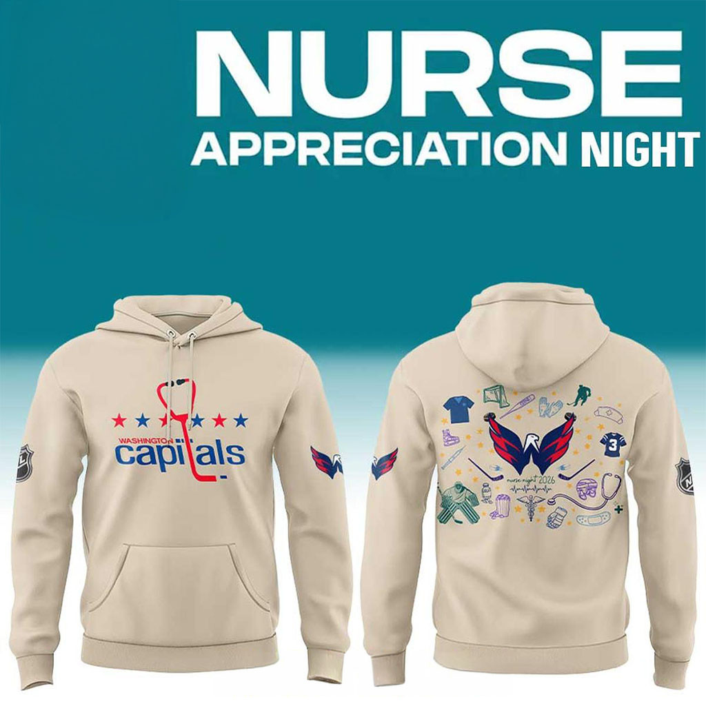 Washington Capitals Nurse Appreciation Night 2026 Creamy Hoodie Capitals Merch Gifts For Fan Washington Capitals Nurse Appreciation Night 2026 Creamy Hoodie Capitals Merch Gifts For Fan