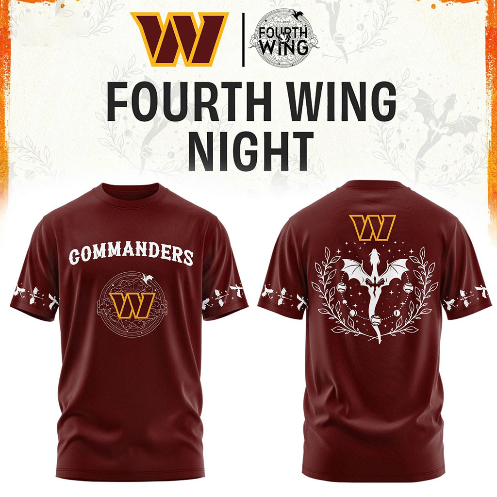 Washington Commanders Dragon Wing Fantasy Night 2026 T-Shirt Commanders Merch Gift For Fans Washington Commanders Dragon Wing Fantasy Night 2026 T-Shirt Commanders Merch Gift For Fans