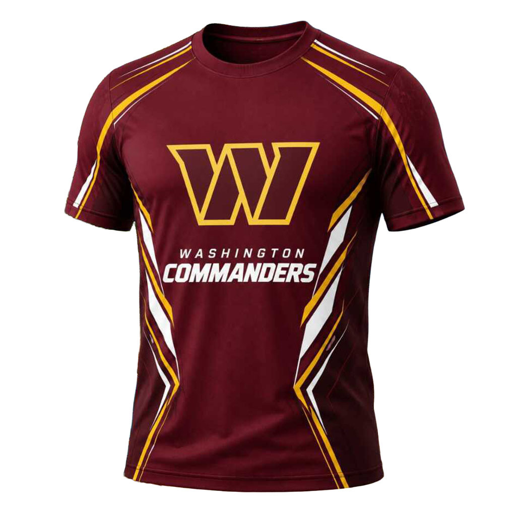 Washington Commanders Football Graphic Print Sport Shirt Game Day Apparel Commanders Merch