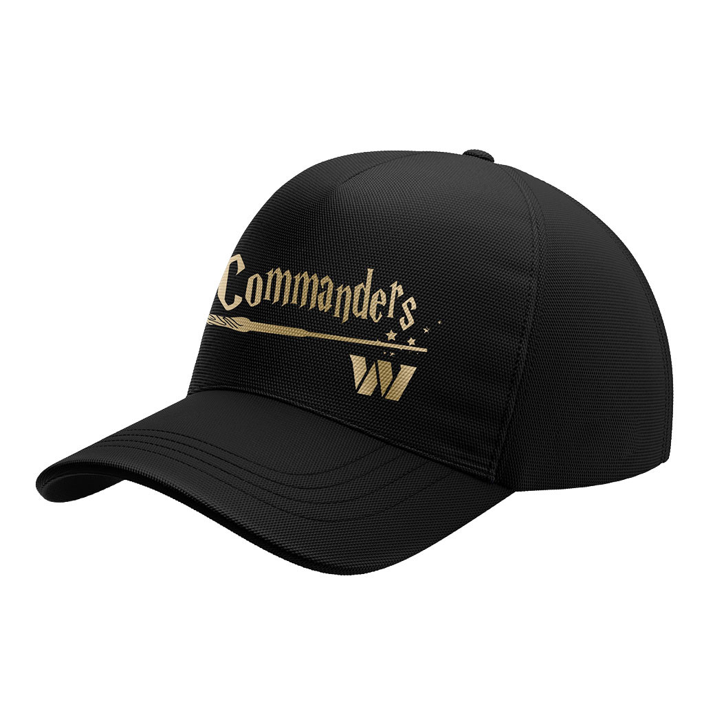 Washington Commanders Harry Potter 25th Anniversary Hat Black Commanders Merch Game Day Gifts