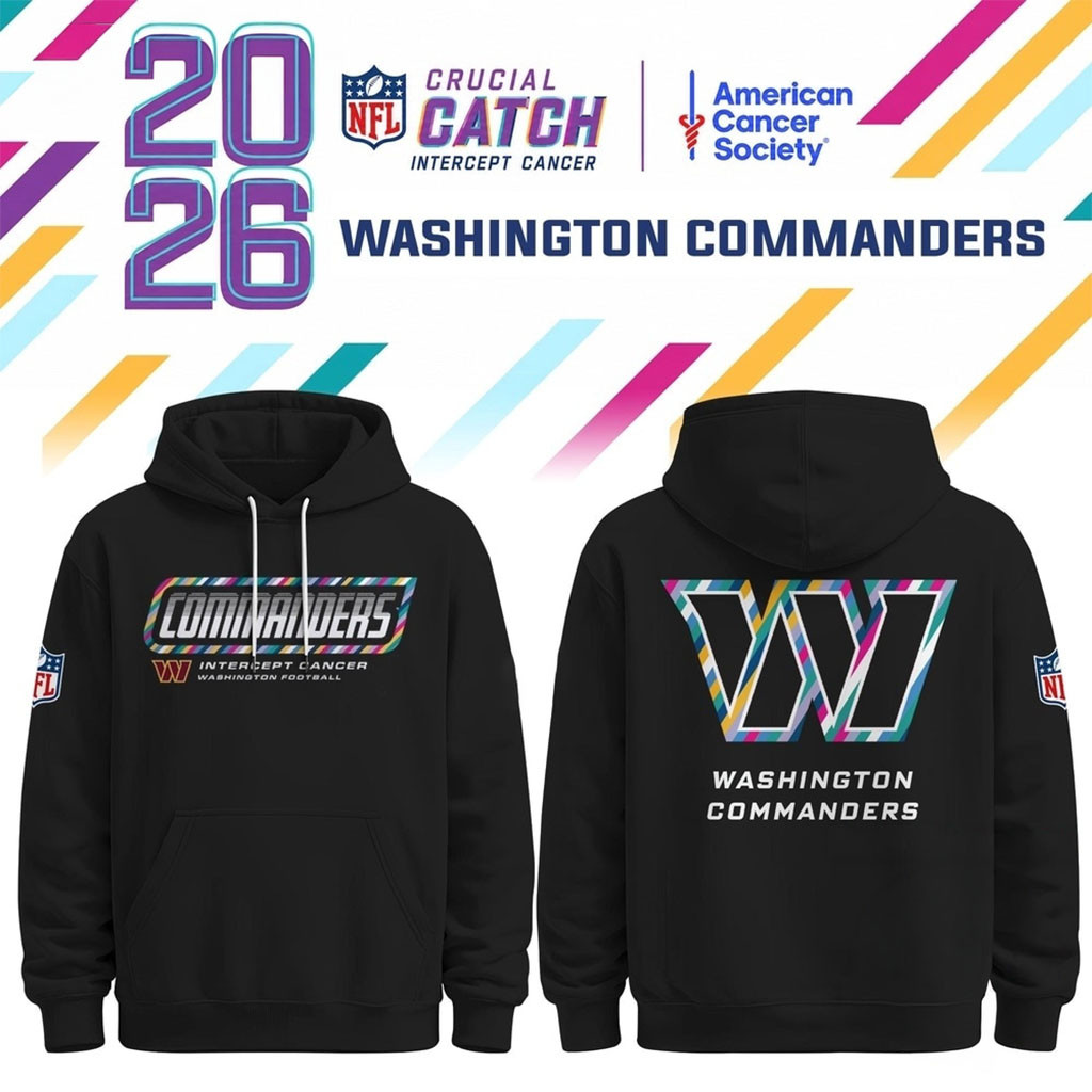 Washington Commanders NFL Crucial Catch 2026 Black Hoodie Commanders Merch Present For Fan Washington Commanders NFL Crucial Catch 2026 Black Hoodie Commanders Merch Present For Fan