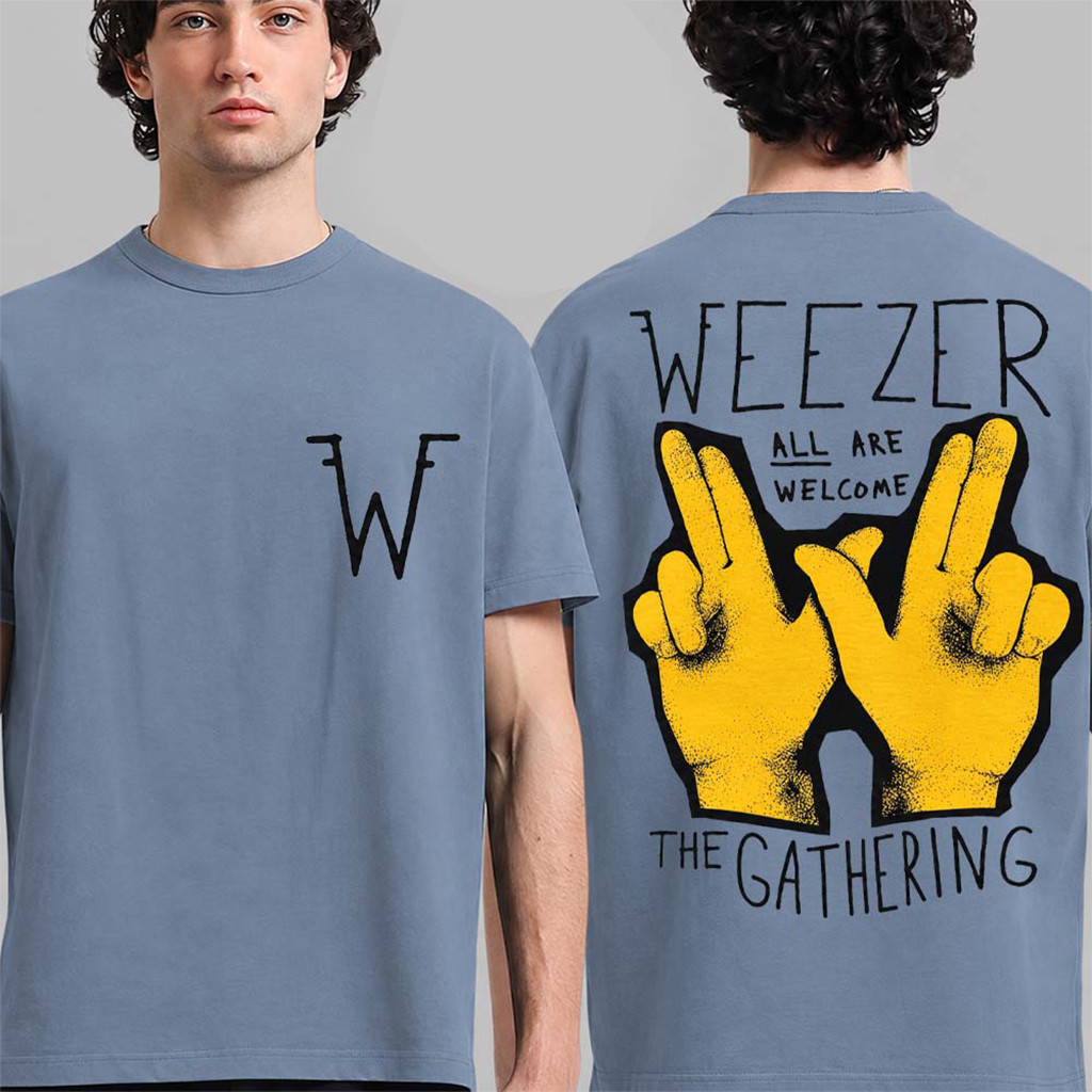 Weezer The Gathering Tour 2026 Merch All Are Welcome T-Shirt Present For Music Lovers