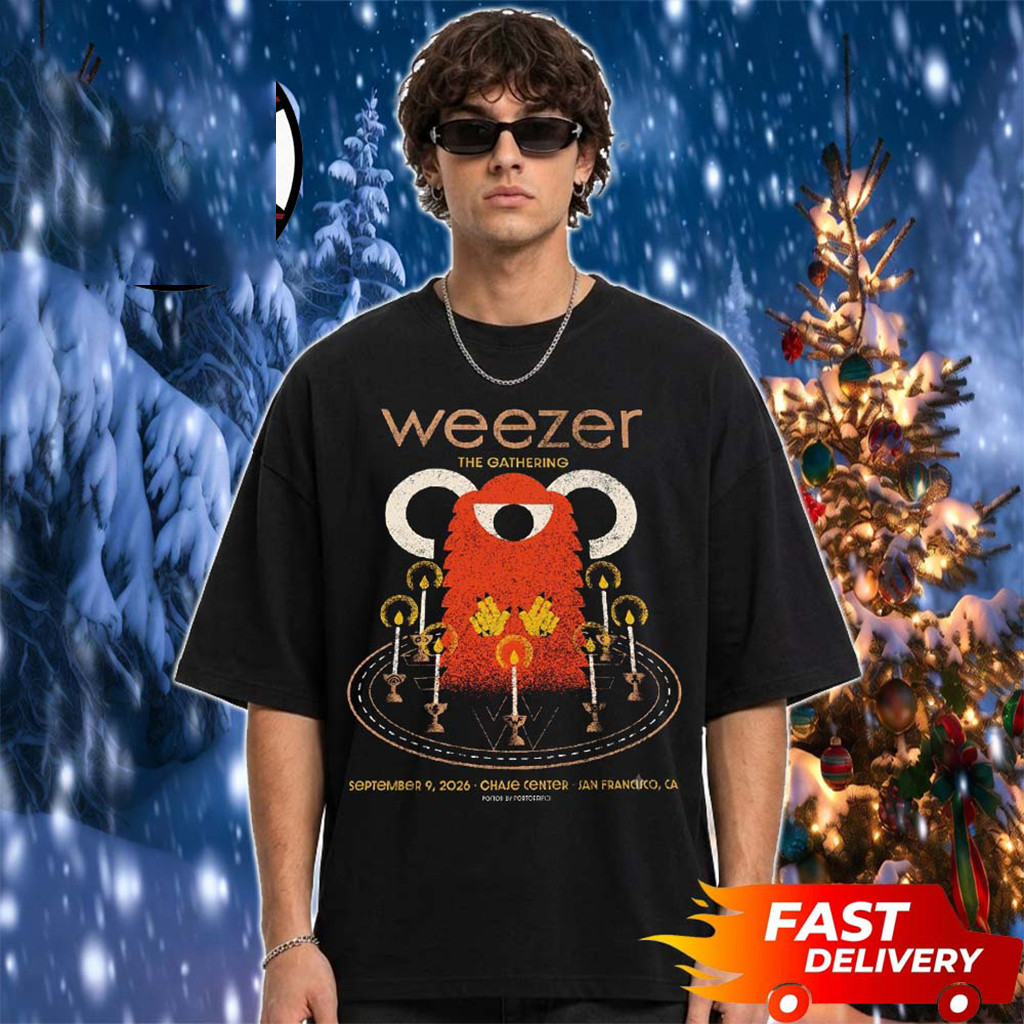 Weezer The Gathering Tour 2026 San Francisco CA Shirt Weezer Merch Rock Band Fan Gifts Weezer The Gathering Tour 2026 San Francisco CA Shirt Weezer Merch Rock Band Fan Gifts