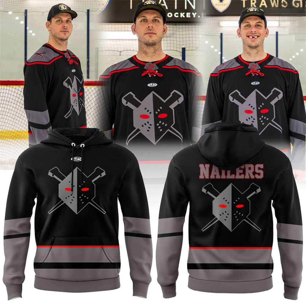Wheeling Nailers ECHL Ice Hockey Mask Alternate 2026 Hoodie Wheeling Nailers Merch Fan Gifts Wheeling Nailers ECHL Ice Hockey Mask Alternate 2026 Hoodie Wheeling Nailers Merch Fan Gifts