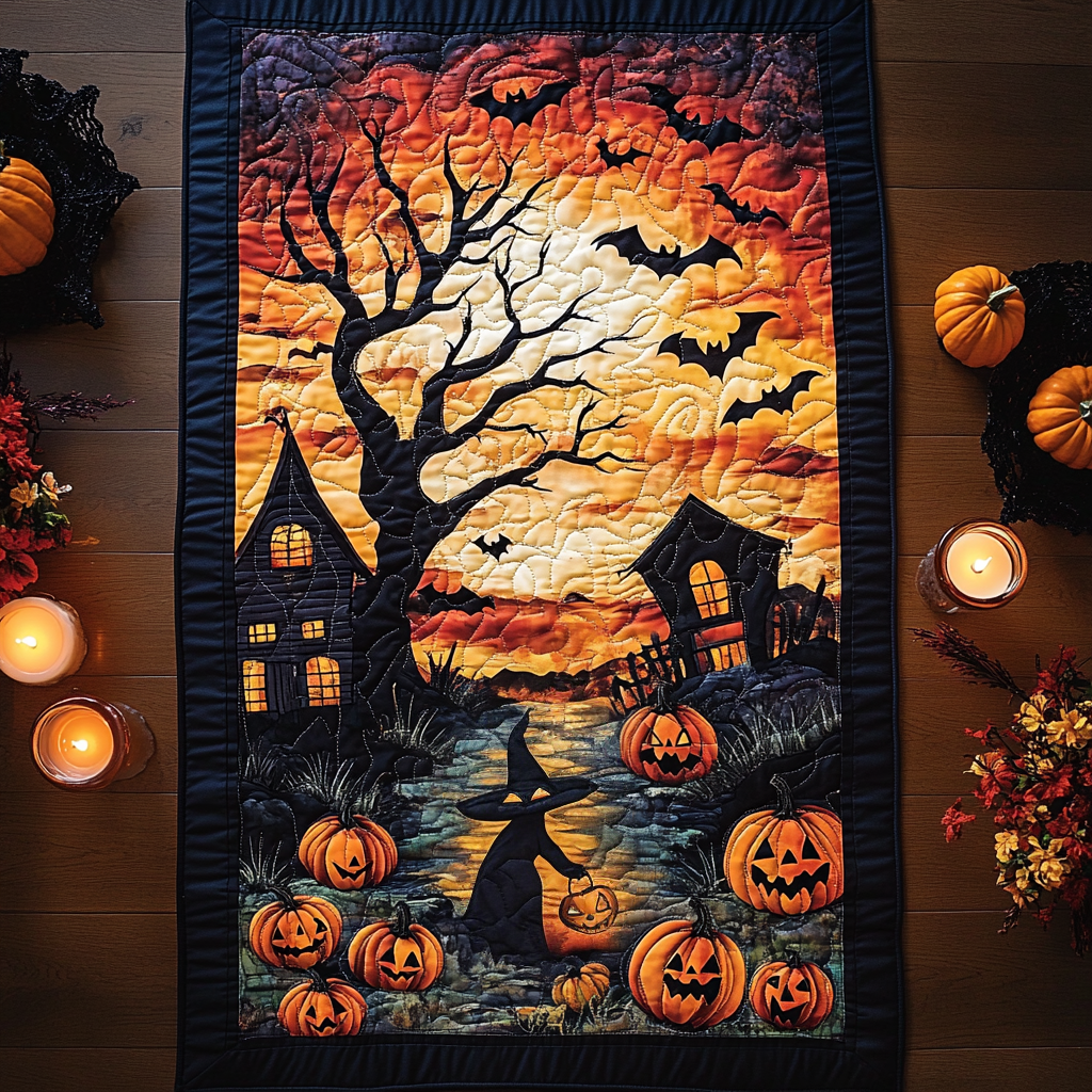 Wicked Whispers Quilted Table Runner Dining Table Decor Spooky Gifts Wicked Whispers Quilted Table Runner Dining Table Decor Spooky Gifts