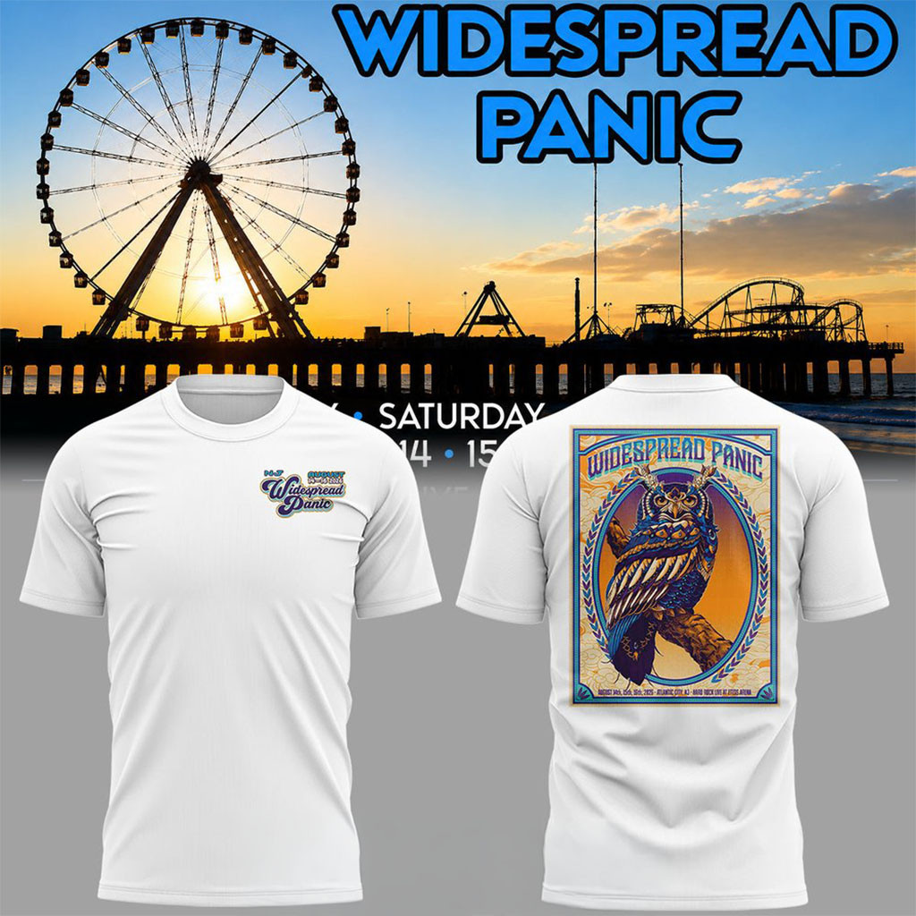 Widespread Panic Tour 2026 White T-Shirt Rock Band Widespread Panic Merch Gift For Fans