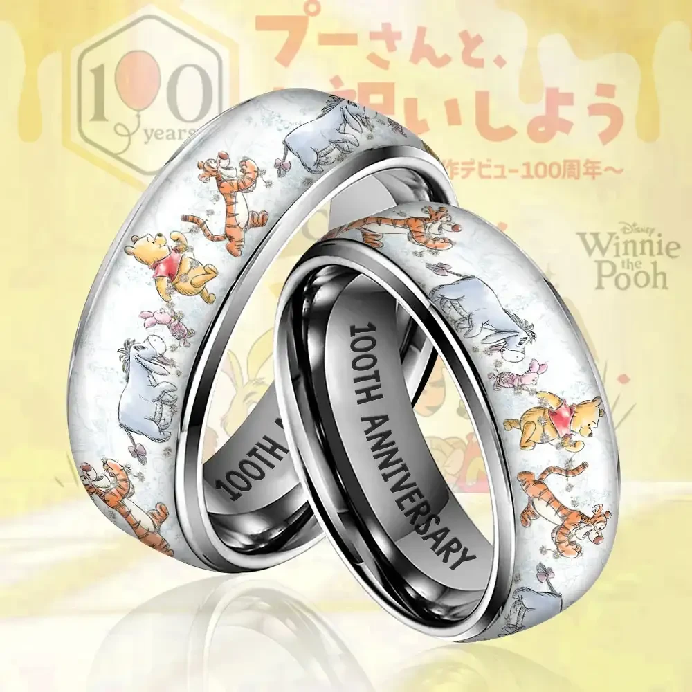 Winnie The Pooh 100th Anniversary 2026 Ring Cartoon Lover Gear Birthday Gift For Friends Winnie The Pooh 100th Anniversary 2026 Ring Cartoon Lover Gear Birthday Gift For Friends