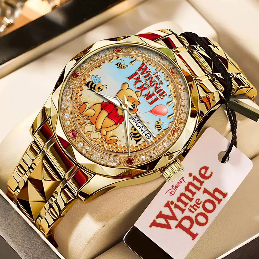 Winnie The Pooh 100th Anniversary Alloy Luxury Quartz Watch Winnie The Pooh Merch BFF Gifts