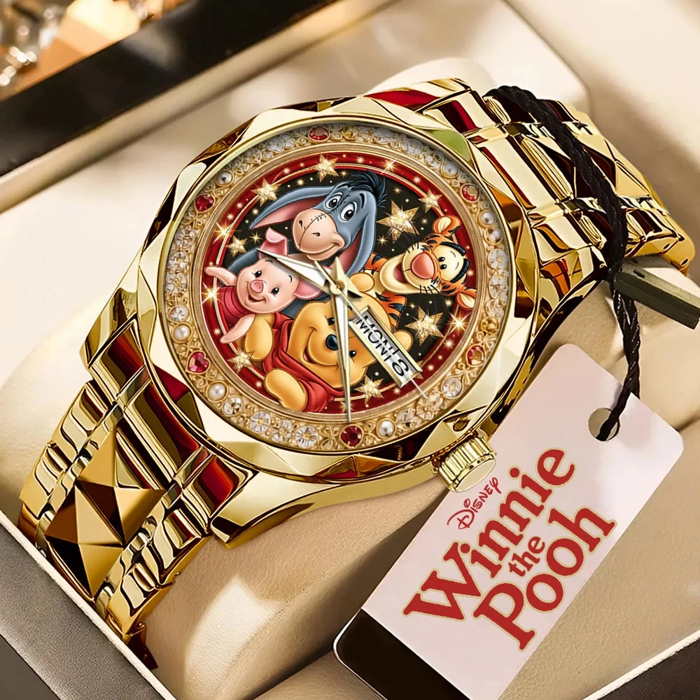 Winnie The Pooh And Friends Alloy Luxury Quartz Watch Winnie The Pooh Merch Fan Gifts