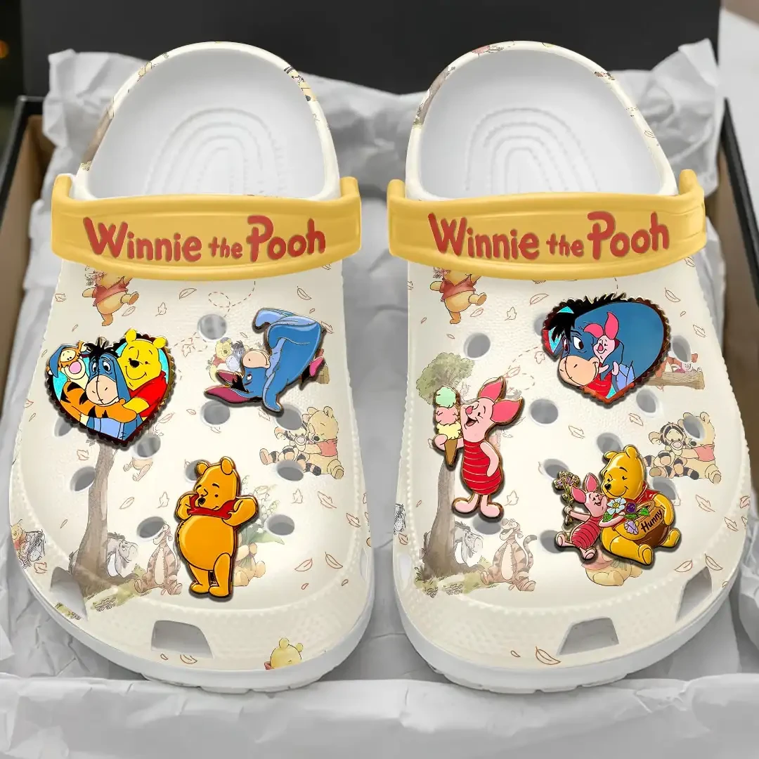 Winnie The Pooh And Friends Clogs Winnie The Pooh Merch Cute Gift For Besties Winnie The Pooh And Friends Clogs Winnie The Pooh Merch Cute Gift For Besties