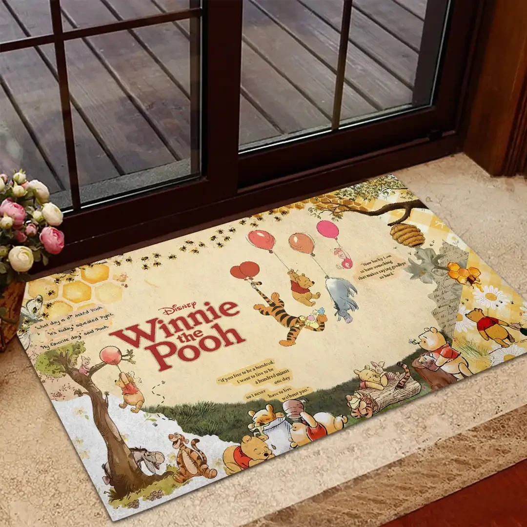 Winnie The Pooh And Friends Doormat Hundred Acre Wood Welcome Mat Winnie The Pooh Merch Gift