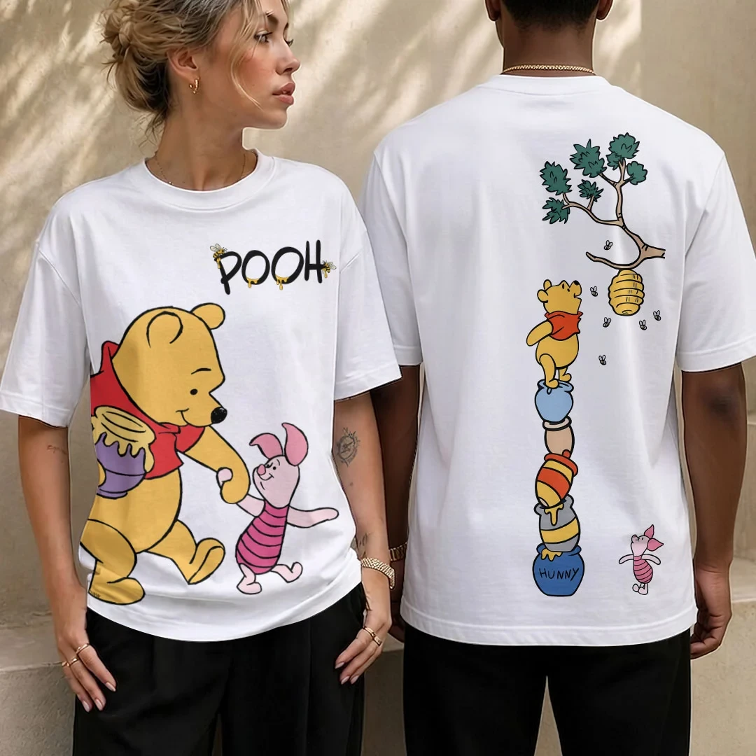 Winnie The Pooh Merch 2026 Pooh And Piglet Holding Hands T-Shirt Cute Gift For Friends