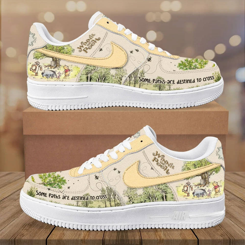Winnie The Pooh Some Paths Are Destined To Cross Sneakers Winnie The Pooh Merch Friendship Shoes