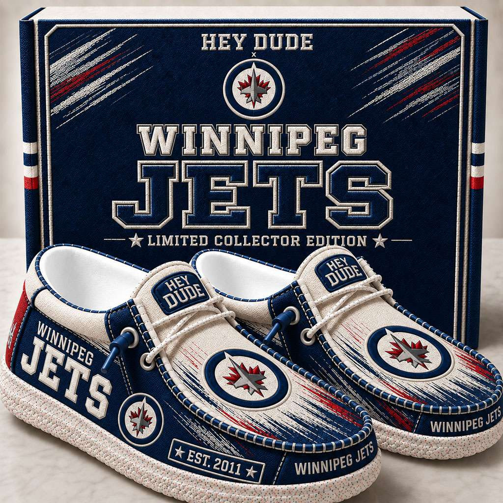 Winnipeg Jets Merch Est 2011 Winnipeg Jets Slip-On Loafers Best Gifts For Hockey Lovers