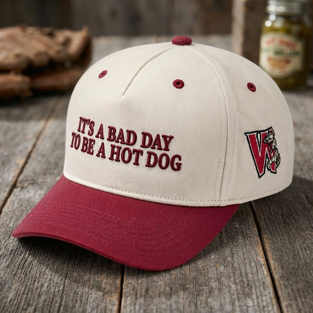 Wisconsin Timber Rattlers It Is A Bad Day To Be A Hot Dog Hat Embroidered Rattlers Merch Gifts