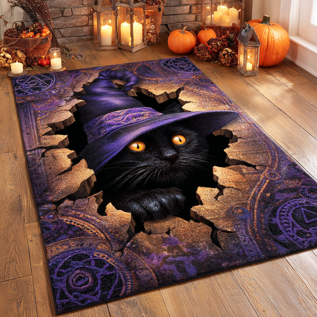 Witch Cat Night Area Rug Creepy Halloween House Decorations Luxury Halloween Gifts Witch Cat Night Area Rug Creepy Halloween House Decorations Luxury Halloween Gifts