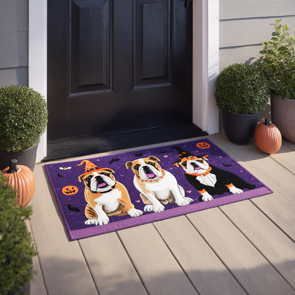 Witch Pup Doormat Creepy Halloween Doormat Welcome Home Gifts For Dog Lovers