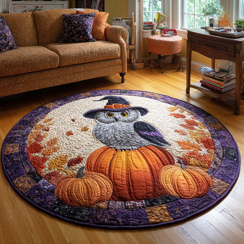 Witching Hour Quilted Round Mat Spooky Halloween Living Room Best Housewarming Presents Witching Hour Quilted Round Mat Spooky Halloween Living Room Best Housewarming Presents