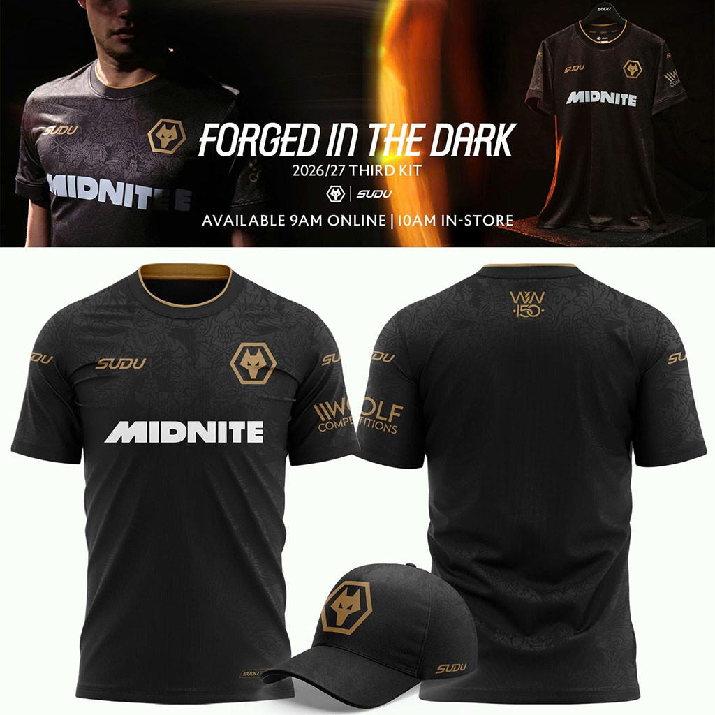 Wolverhampton Wanderers Wolves 2026 27 Third Kit Shirt Jersey Wolverhampton Wanderers FC Merch