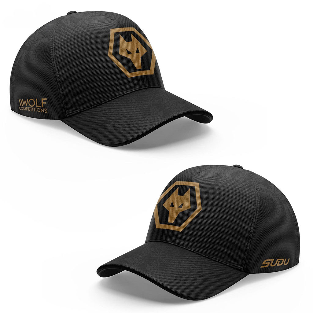 Wolves Black Gold Cap Hat Wolverhampton Wanderers Merch Gift For Football Fans