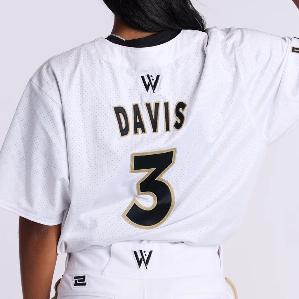Women's Pro Baseball League Merch WPBL 2026 LA Mo'ne Davis #3 On-Field Jersey LA Queens Merch Women's Pro Baseball League Merch WPBL 2026 LA Mo'ne Davis #3 On-Field Jersey LA Queens Merch