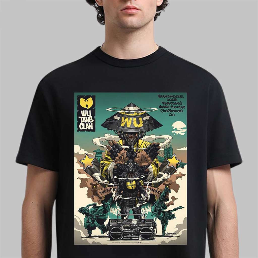 Wu-Tang Clan Cincinnati OH 2026 Shirt Wu-Tang Merch Music Lover Gifts For Him