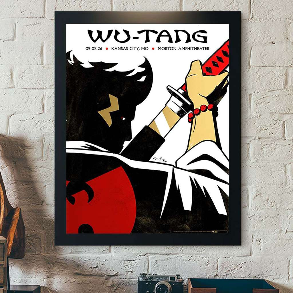 Wu-Tang Clan Kansas City MO 2026 Concert Tour Poster Wu-Tang Merch Artwork For Living Room