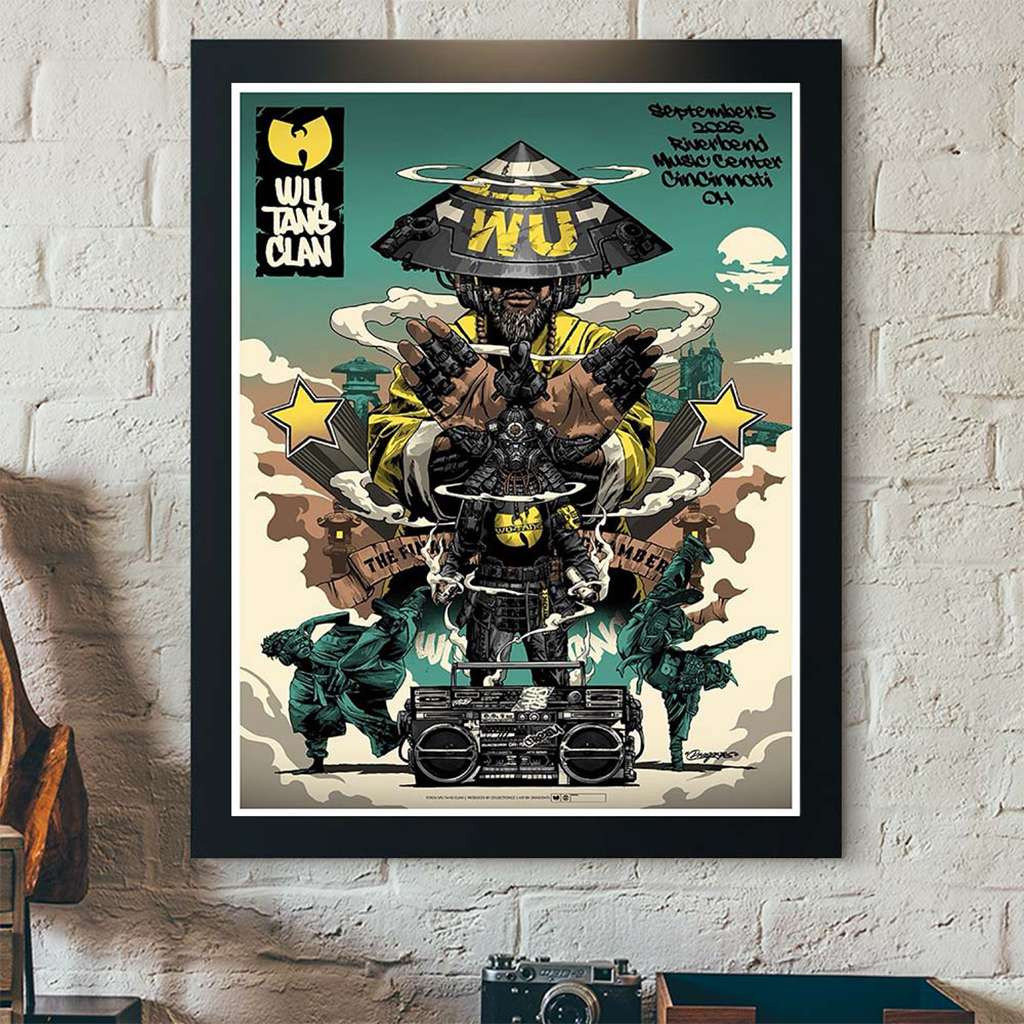 Wu-Tang Clan Merch Cincinnati OH Live At Riverbend Music Center On Sep 5 2026 Poster