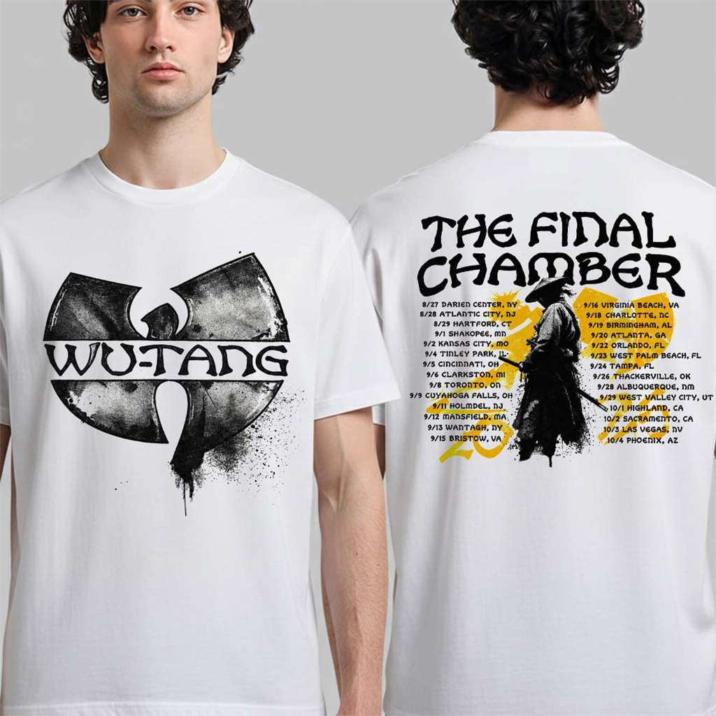 Wu-Tang Clan Merch The Final Chamber 2026 North America Tour Shirt The Samurai White T-Shirt