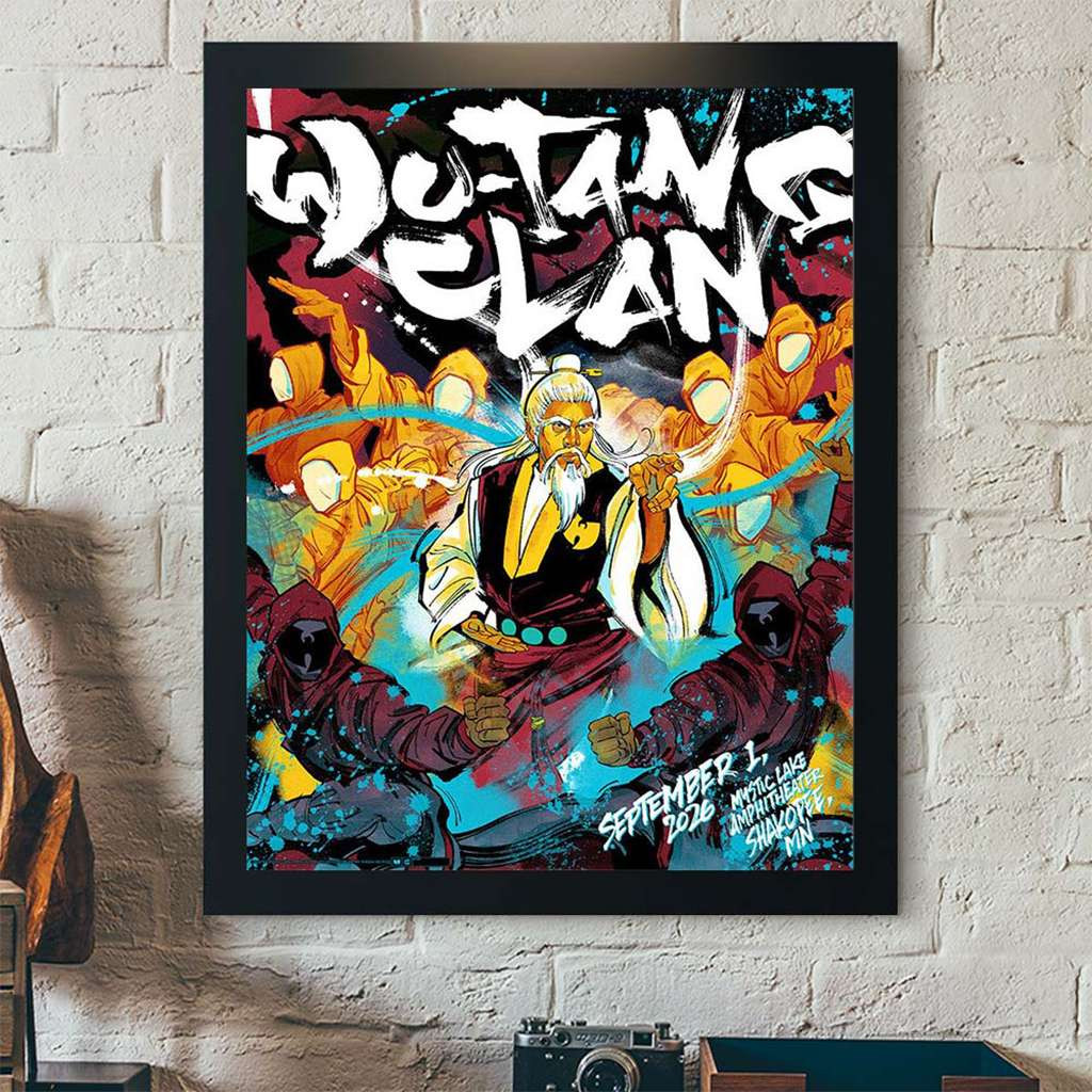 Wu-Tang Clan Shakopee MN 2026 Concert Poster Wu-Tang Merch Wall Hanging Decor