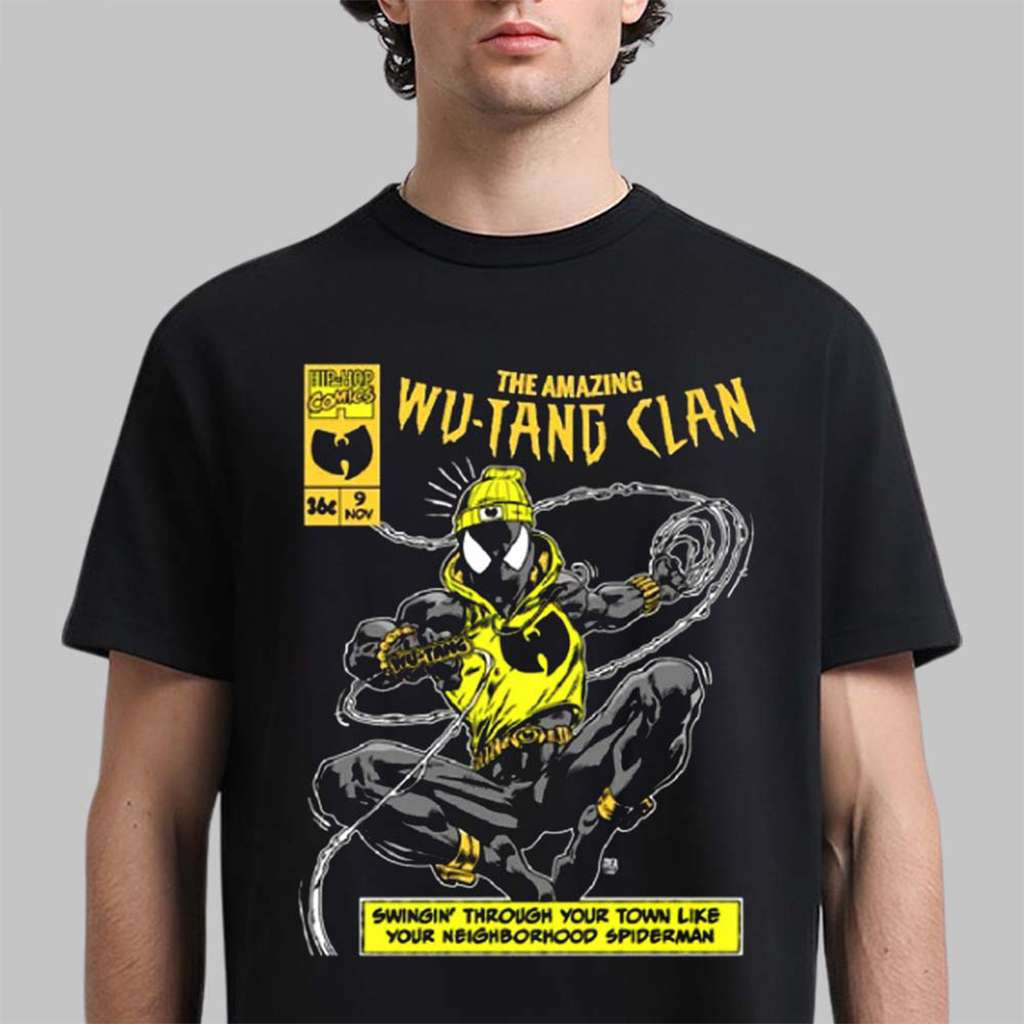 Wu-Tang Clan X Spider-Man Spider Wu T-Shirt Wu-Tang Merch Gift Ideas For Fans