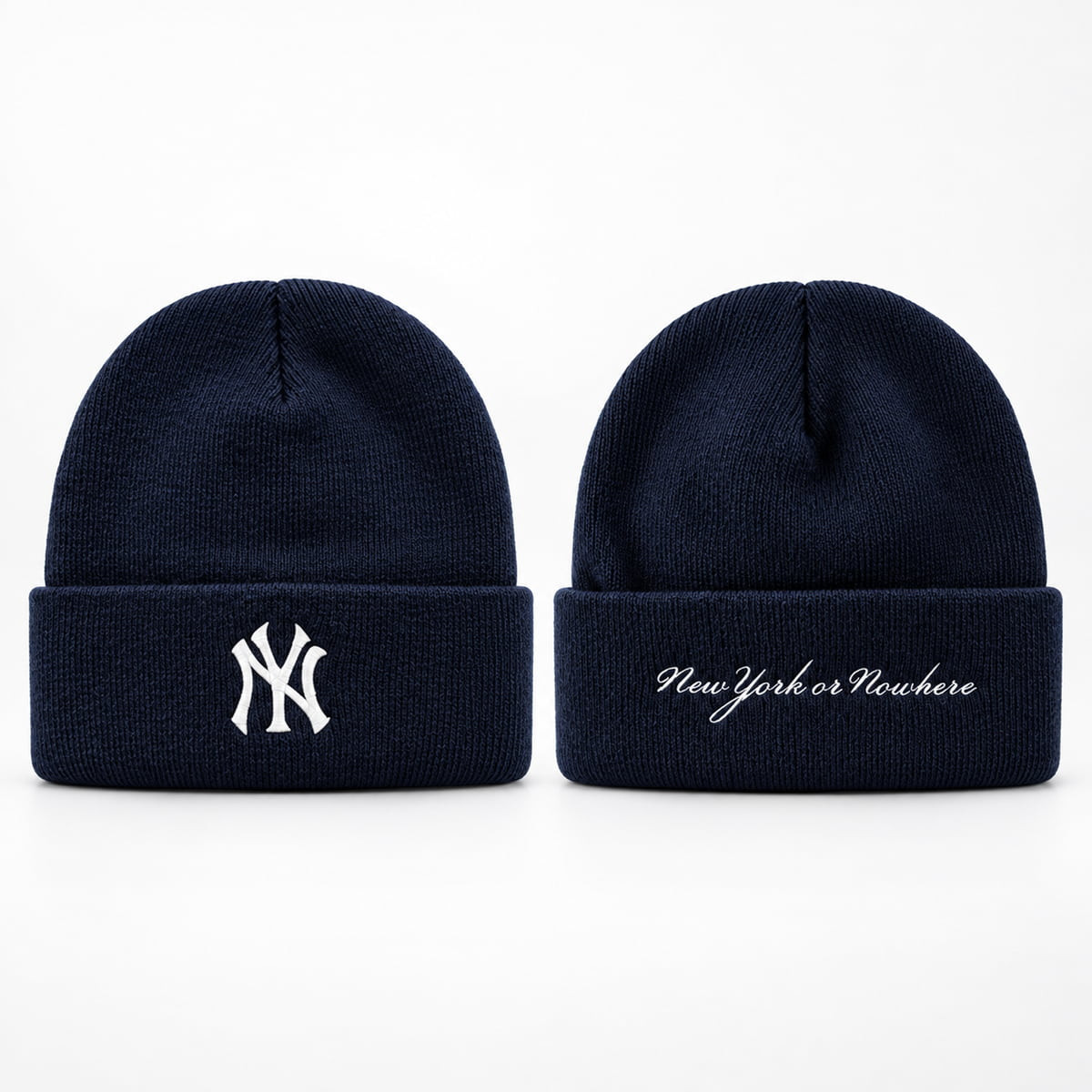 Yankees New York or Nowhere Knit Hat Night 2026 Embroidered Yankees Merch Baseball Fans Gifts
