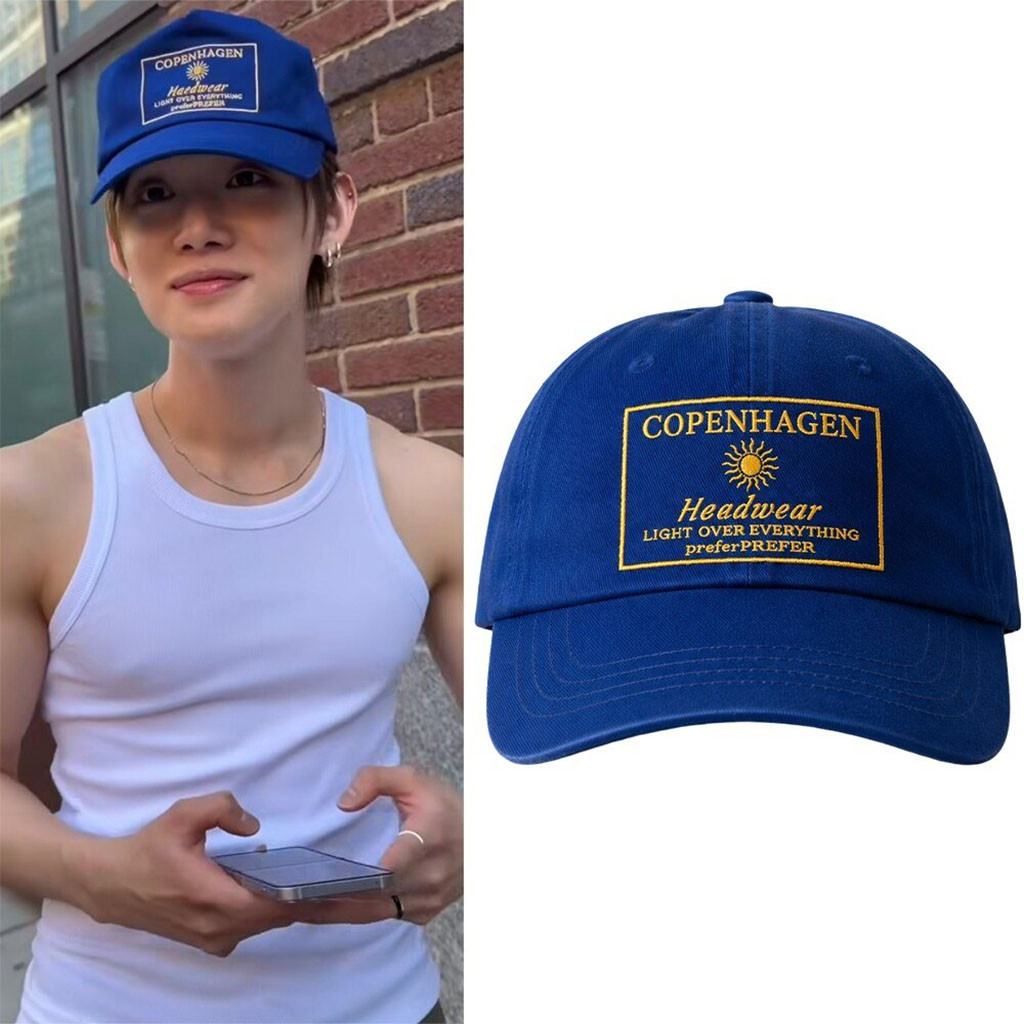 Yeonjun Copenhagen Sun Graphic Hat Embroidered Yeonjun Merch Gifts For Music Fans
