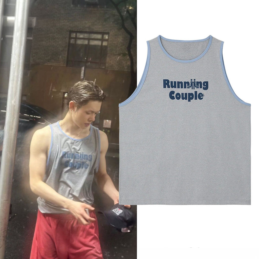 Yeonjun Txt Running Couple Tank Top In New York Apparel Yeonjun Merch Fans Gifts
