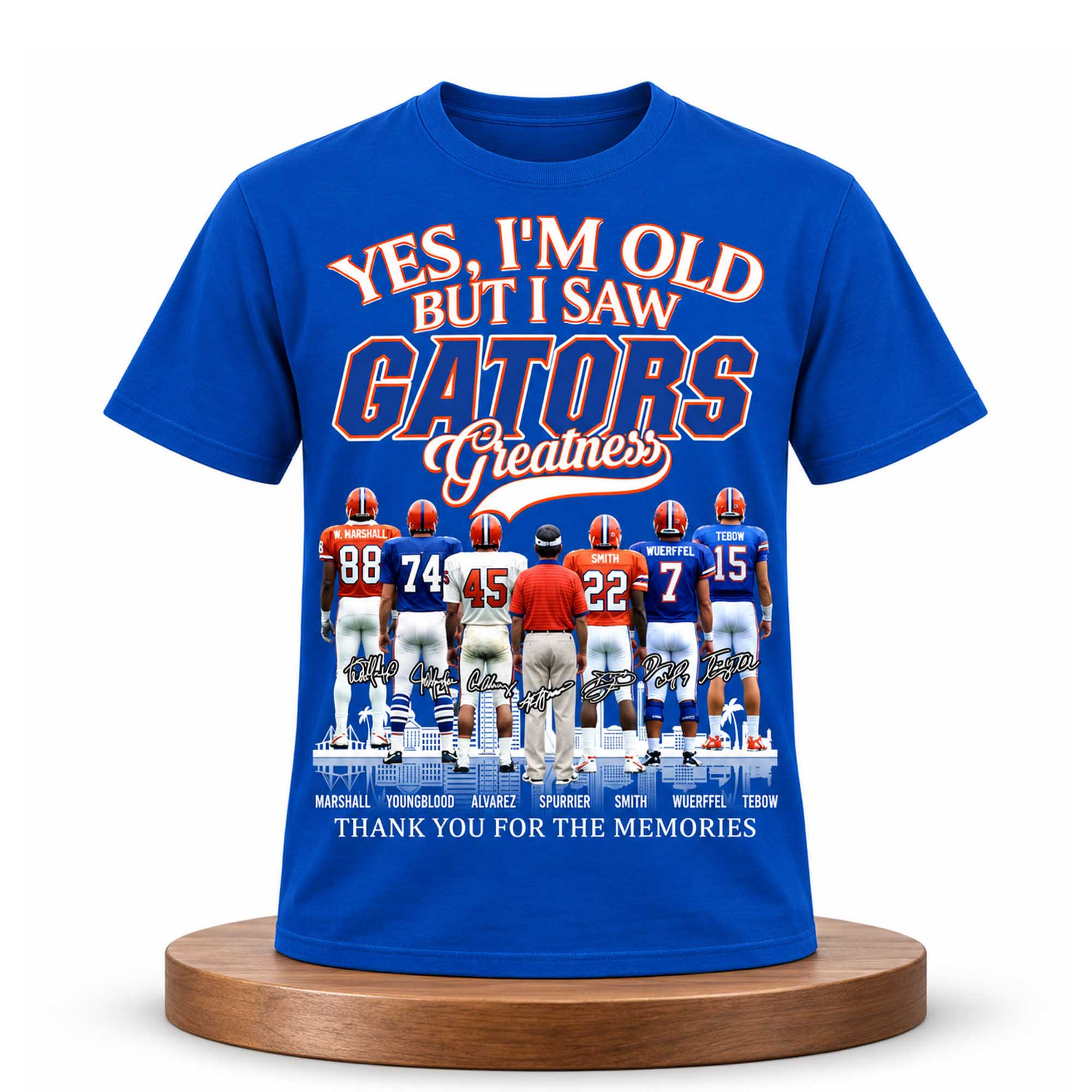 Yes I'm Old But I Saw Gators Greatness Shirt Florida Gators Merch Presents For Football Fans