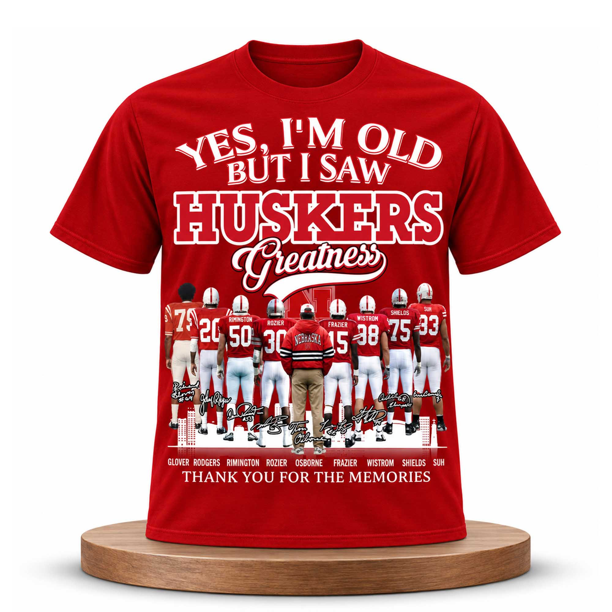 Yes I'm Old But I Saw Huskers Greatness Shirt Nebraska Cornhuskers Merch Presents For Fans Yes I'm Old But I Saw Huskers Greatness Shirt Nebraska Cornhuskers Merch Presents For Fans