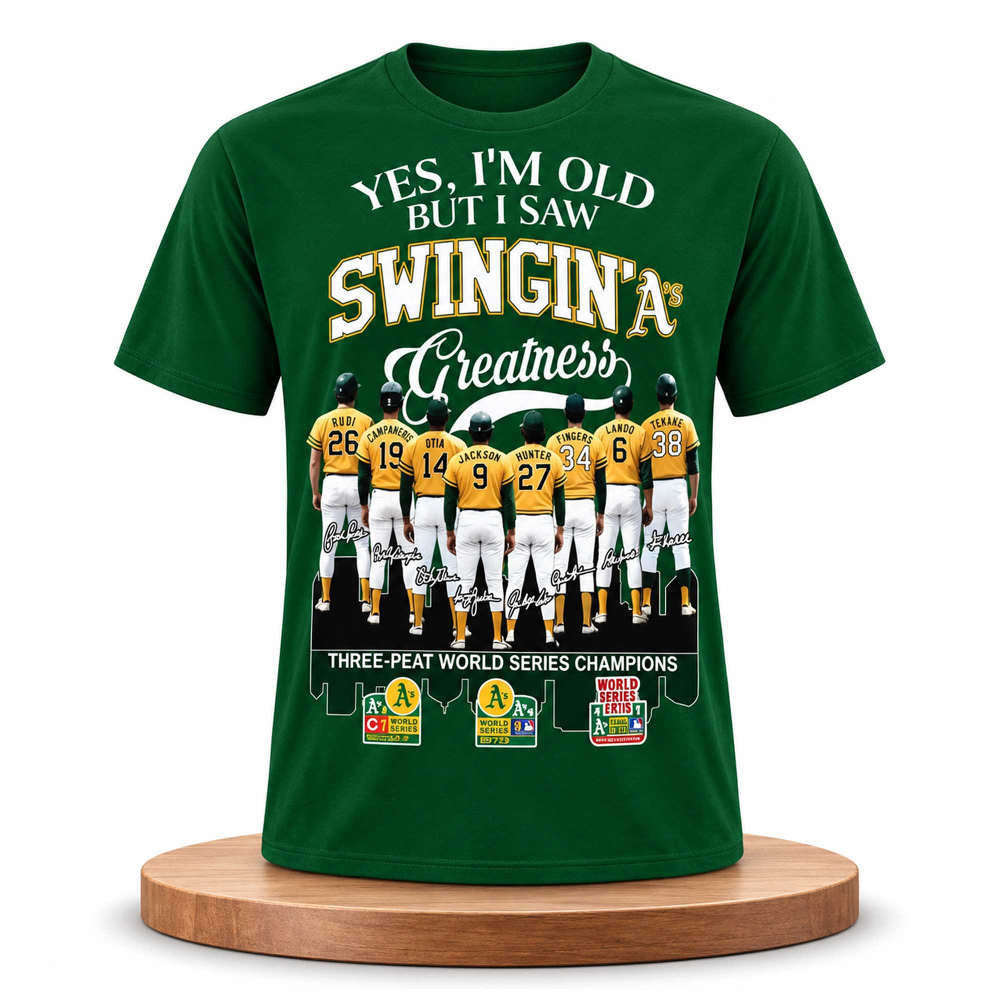 Yes I'm Old But I Saw Swingin A's Greatness Shirt Oakland Athletics Merch Presents For Him Yes I'm Old But I Saw Swingin A's Greatness Shirt Oakland Athletics Merch Presents For Him