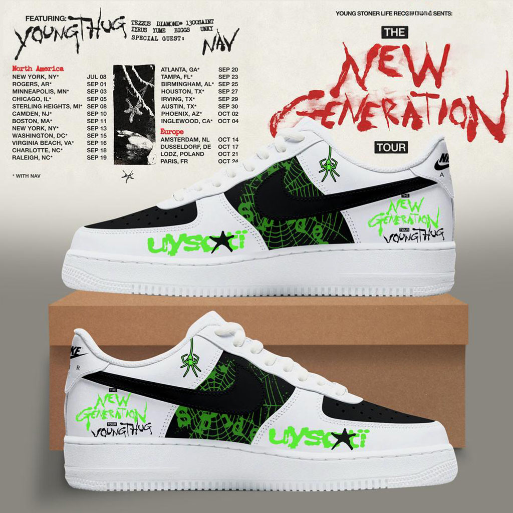 Young Thug x The New Generation World Tour 2026 Sneakers Young Thug Merch Gifts For Rapper Fans