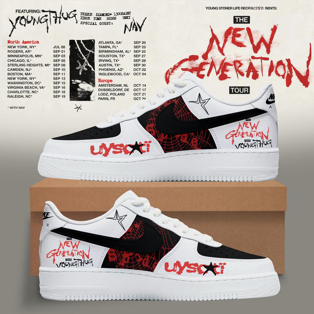 Young Thug x The New Generation World Tour 2026 Sneakers Young Thug Merch Rapper Fan Gifts