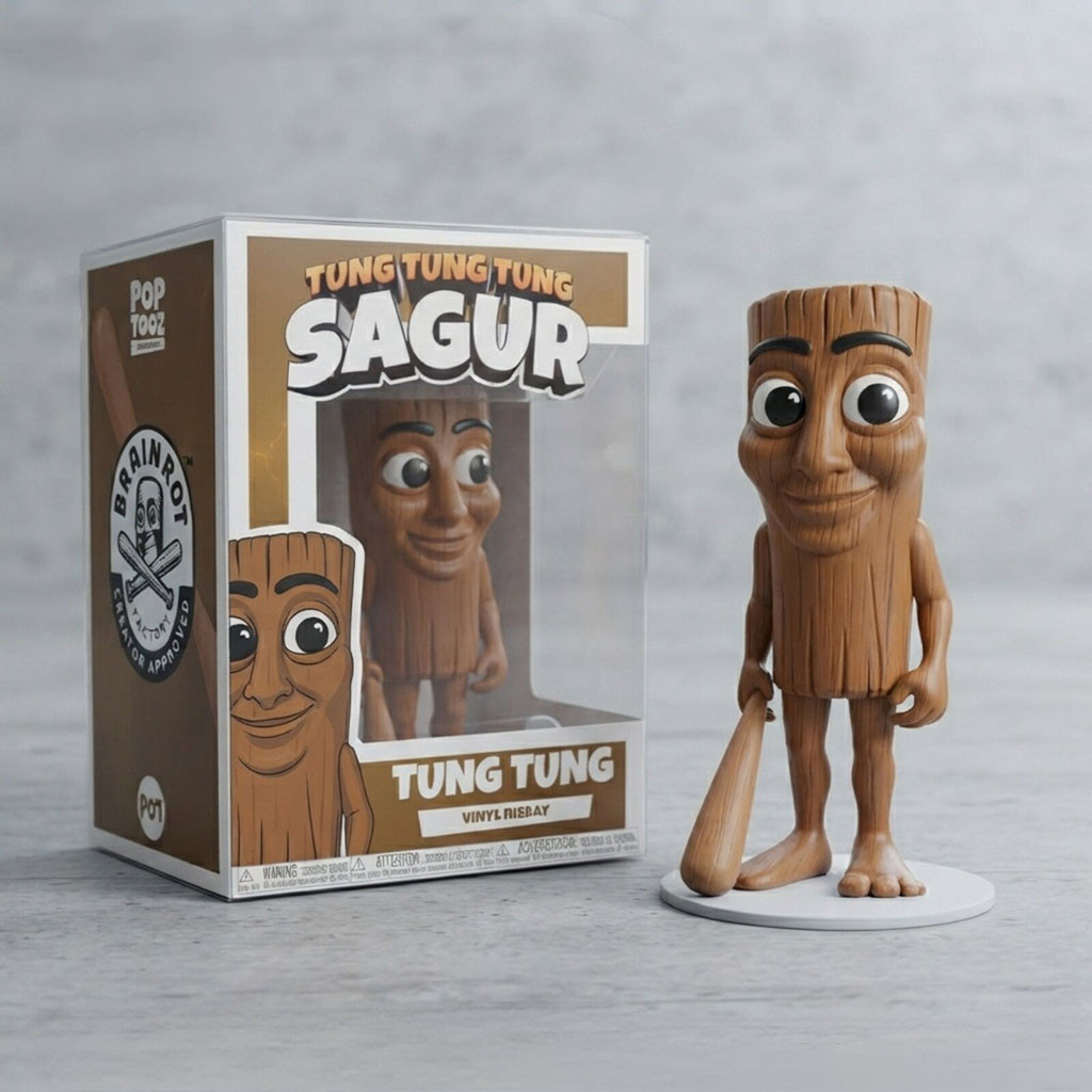 Youtooz Announces Tung Tung Tung Sahur Funko Pop Display Room Decor Gifts For Fans