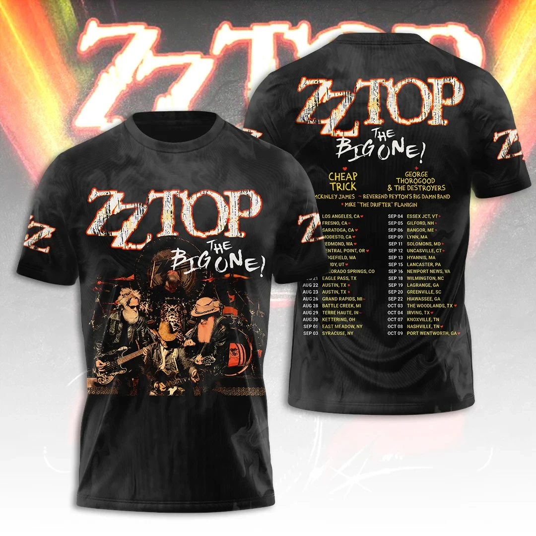 ZZ Top Tour 2026 The Big One T-Shirt ZZ Top Merch Classic Rock Music Fan Gift